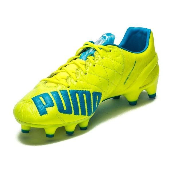 PUMA Evospeed 14 Lth FG Firm Ground Soccer Cleats Safety Yellow