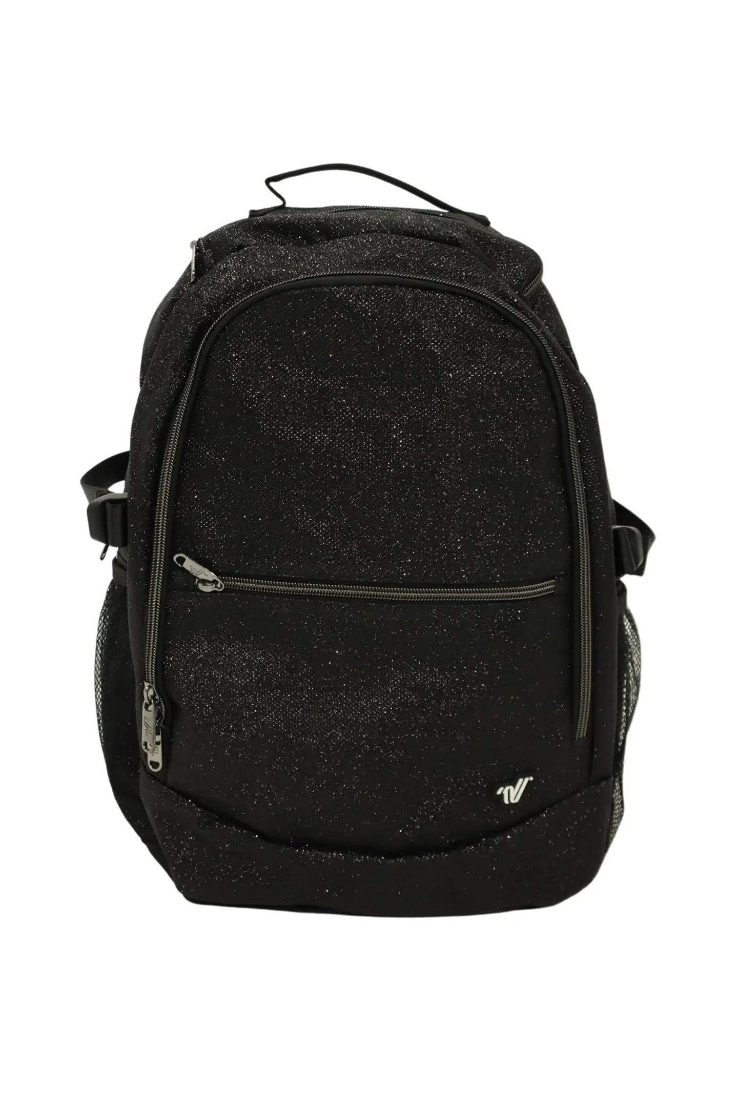 Varsity Black Glitter Backpack