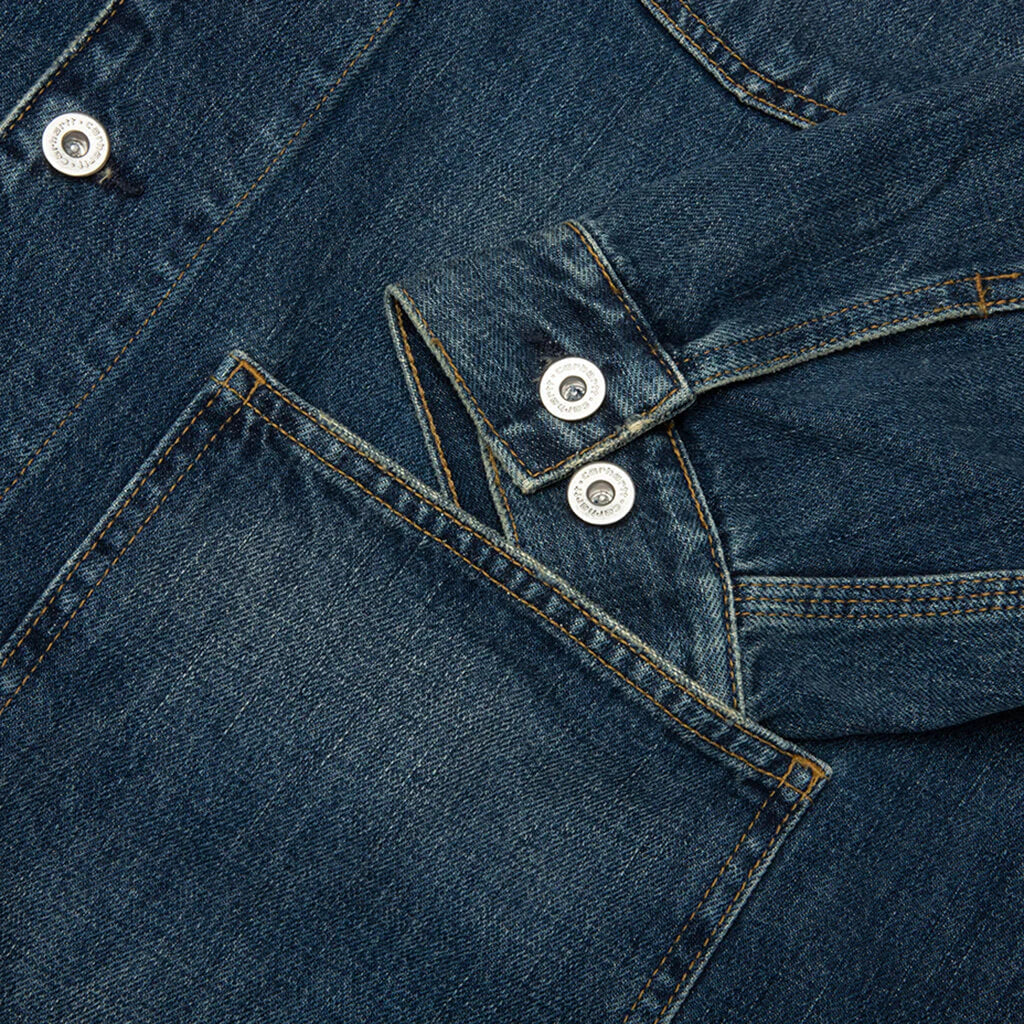 Warren Chore Coat Blue Dusty Hamilton Brown