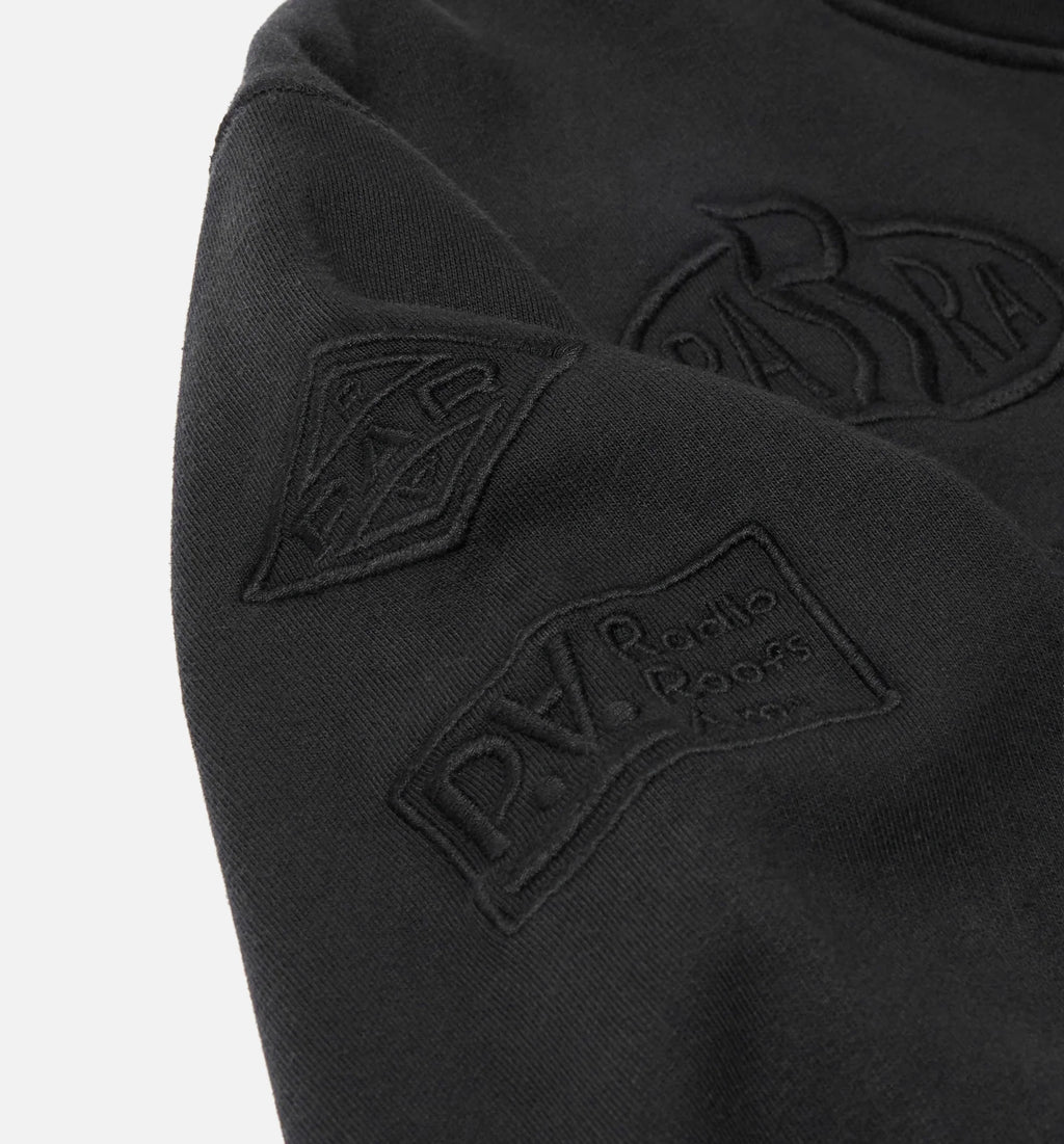 Media Training Quarter Zip Pullover Mens Jacket Black