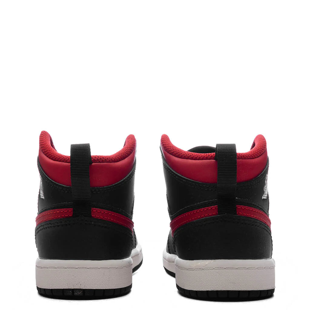 Air Jordan 1 Mid PS Black Varsity Red Summit White