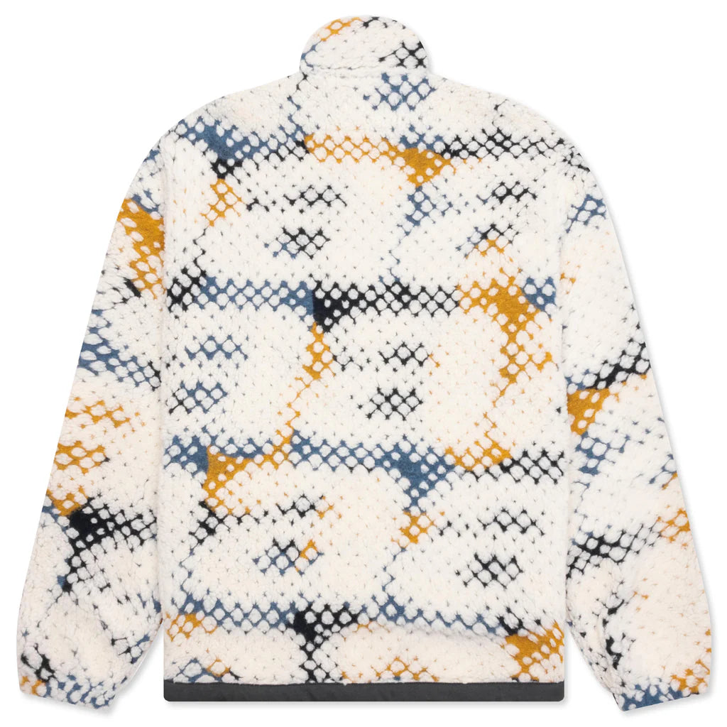 Printed A Fleece Zip Jacket Multi