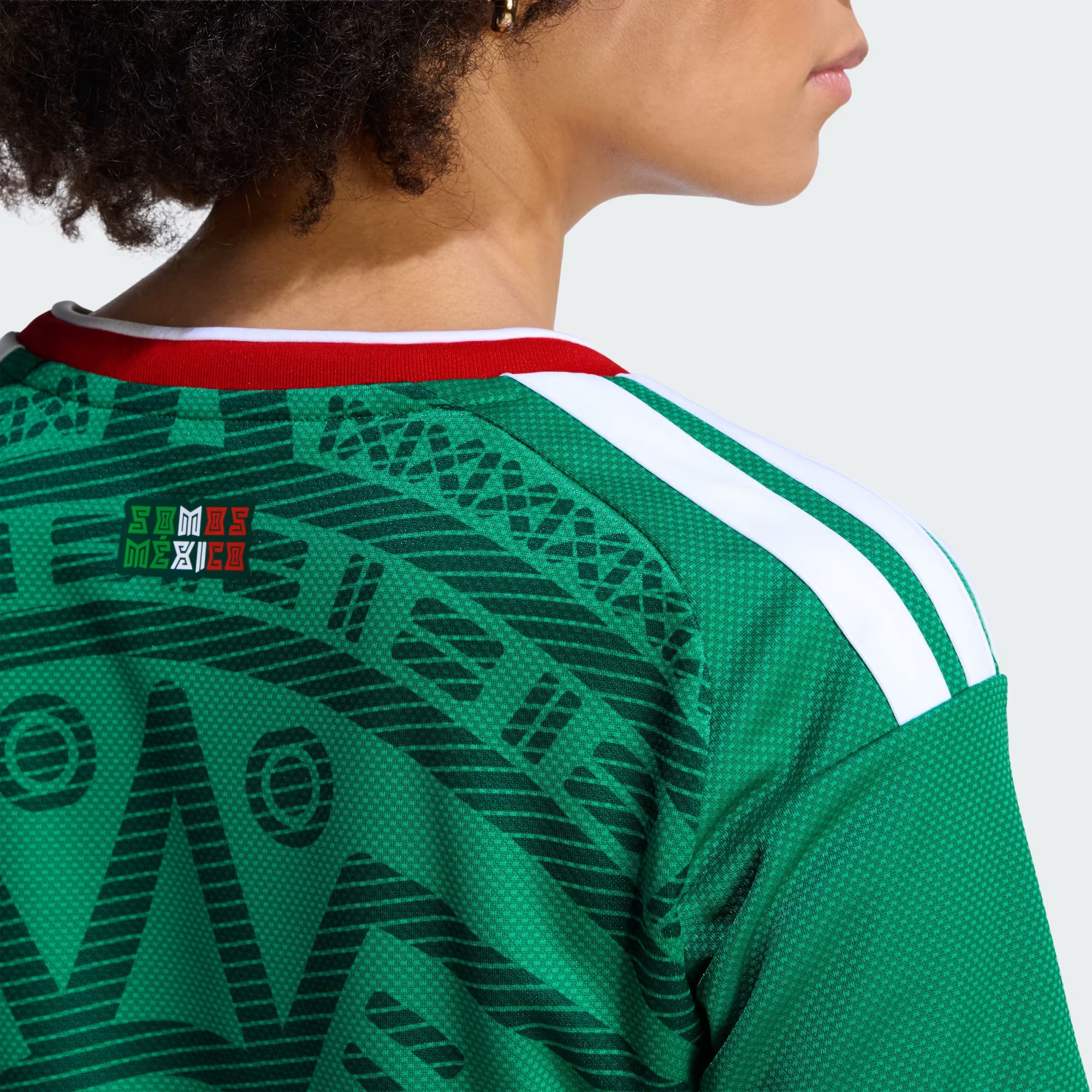 adidas Mexico Home Cropped Womens Soccer Jersey 26 Green
