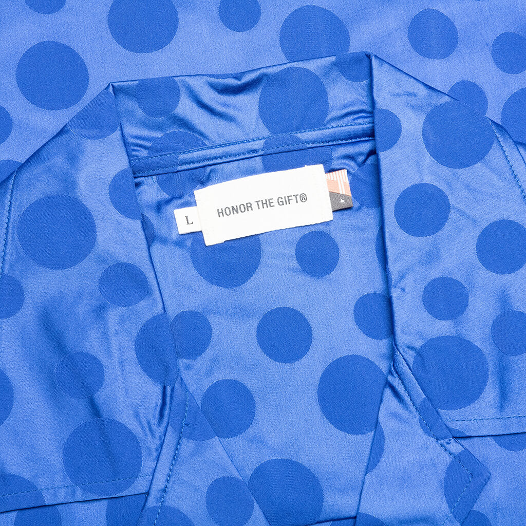 Polka Dot Camp Shirt Blue