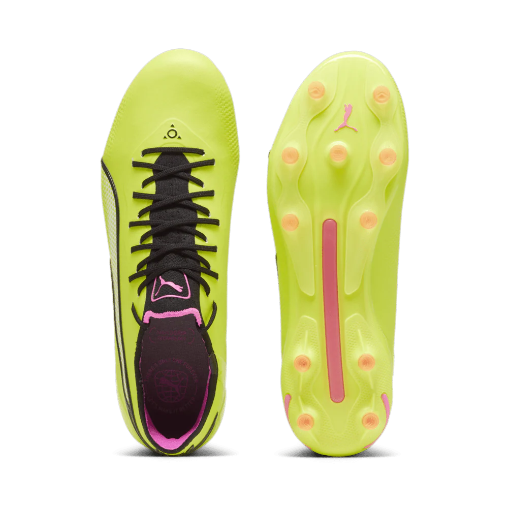 PUMA King Ultimate FG AG Multi Ground Soccer Cleats Lime Black