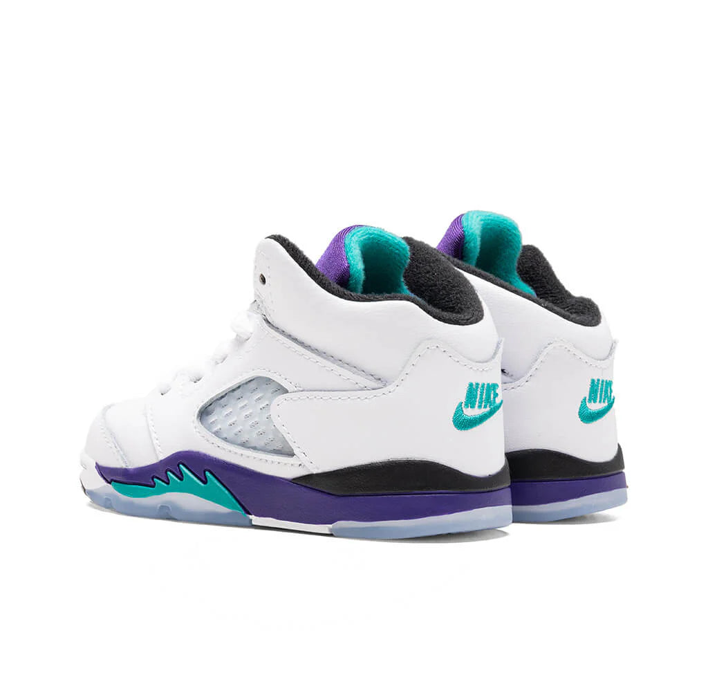 Air Jordan 5 Retro OG Grape TD White New Emerald Grape