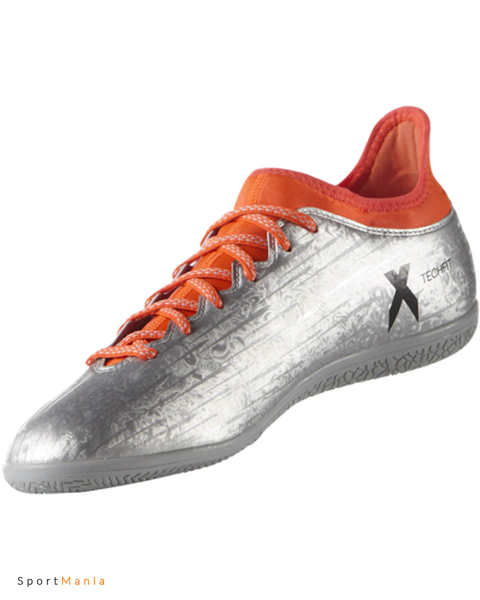 adidas X 163 IN Mens Soccer Shoes Silver Black Red