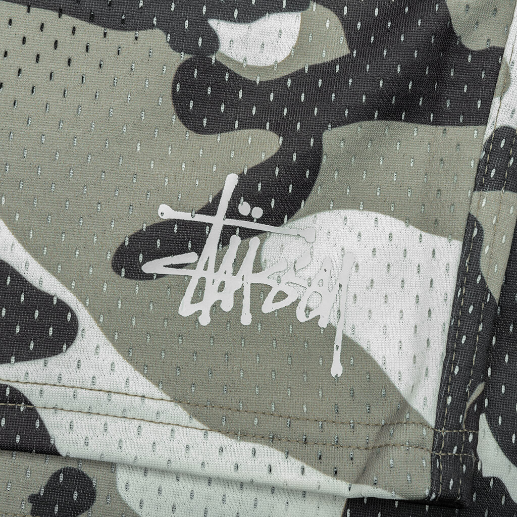 Mesh Basic Shorts Snow Camo