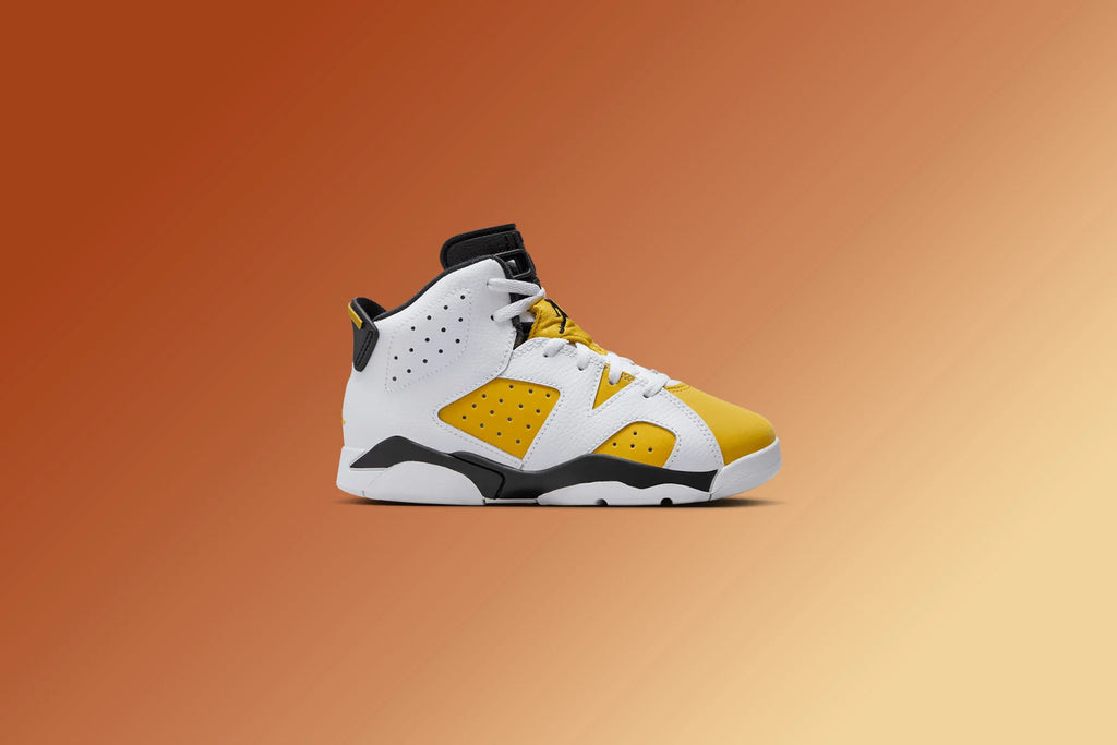 Air Jordan 6 Retro PS White Yellow Ochre Black