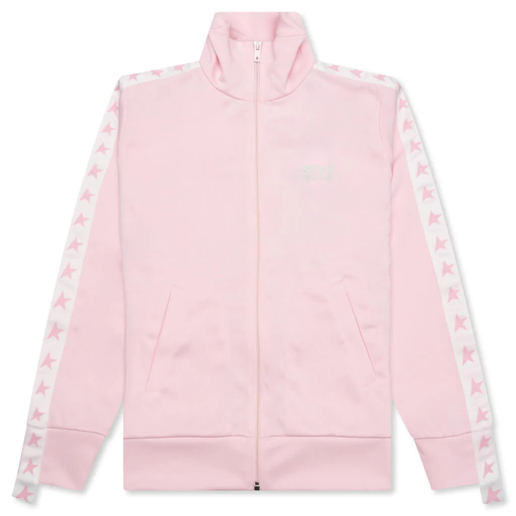 Womens Star Zipped Track Jacket Rose Shadow