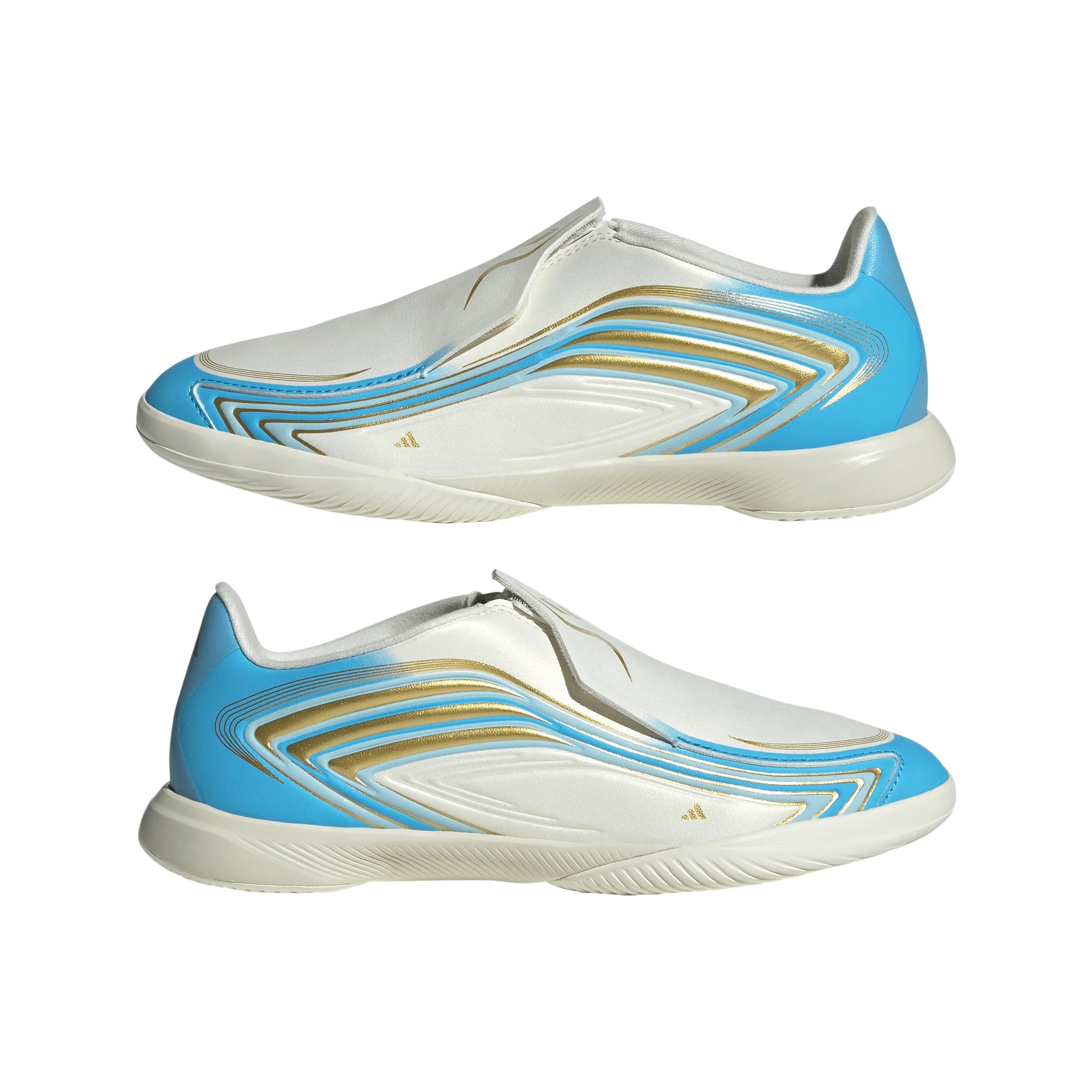 adidas F50 Messi League Laceless IN Indoor Youth Soccer Shoes Blue