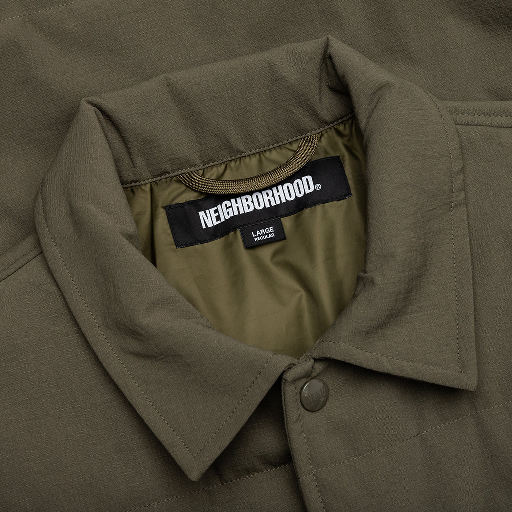 Padded Shirt L S Olive