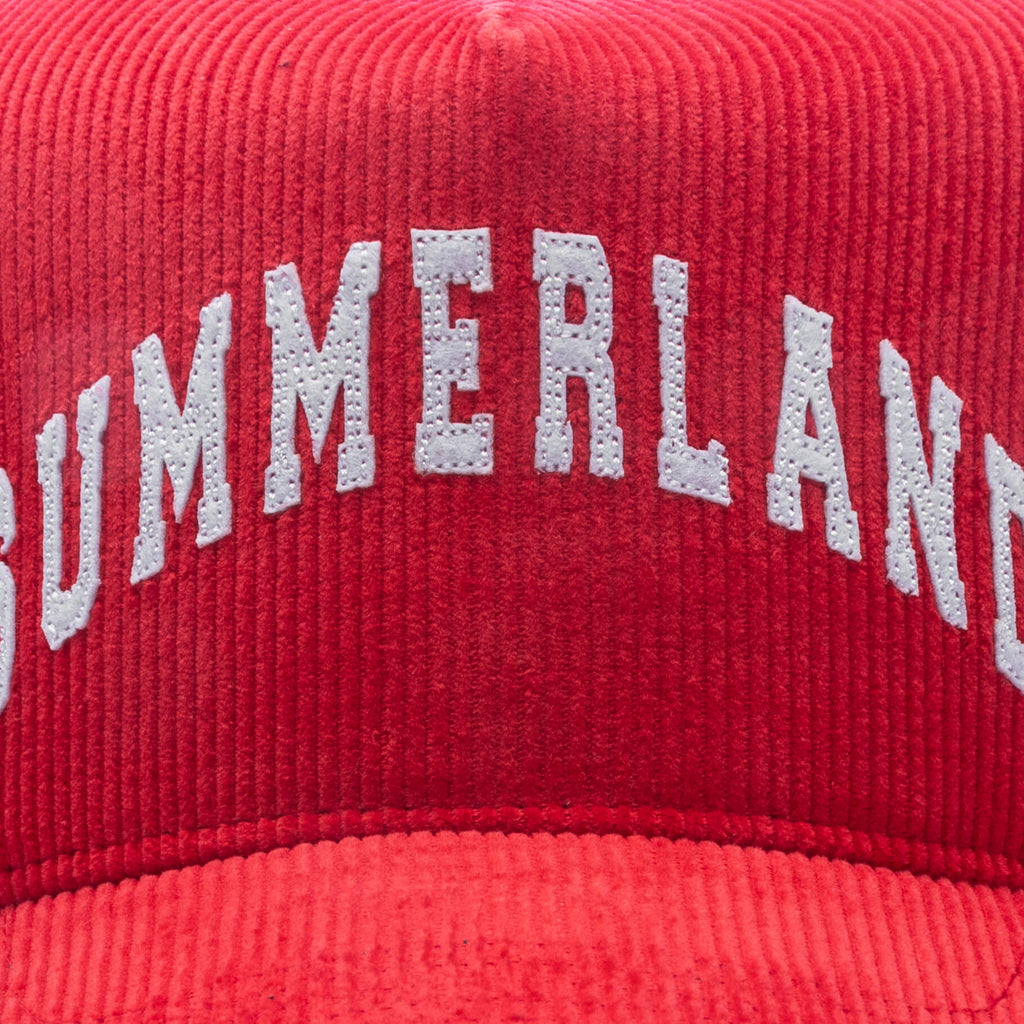Summerland Corduroy Trucker Hat Cherry