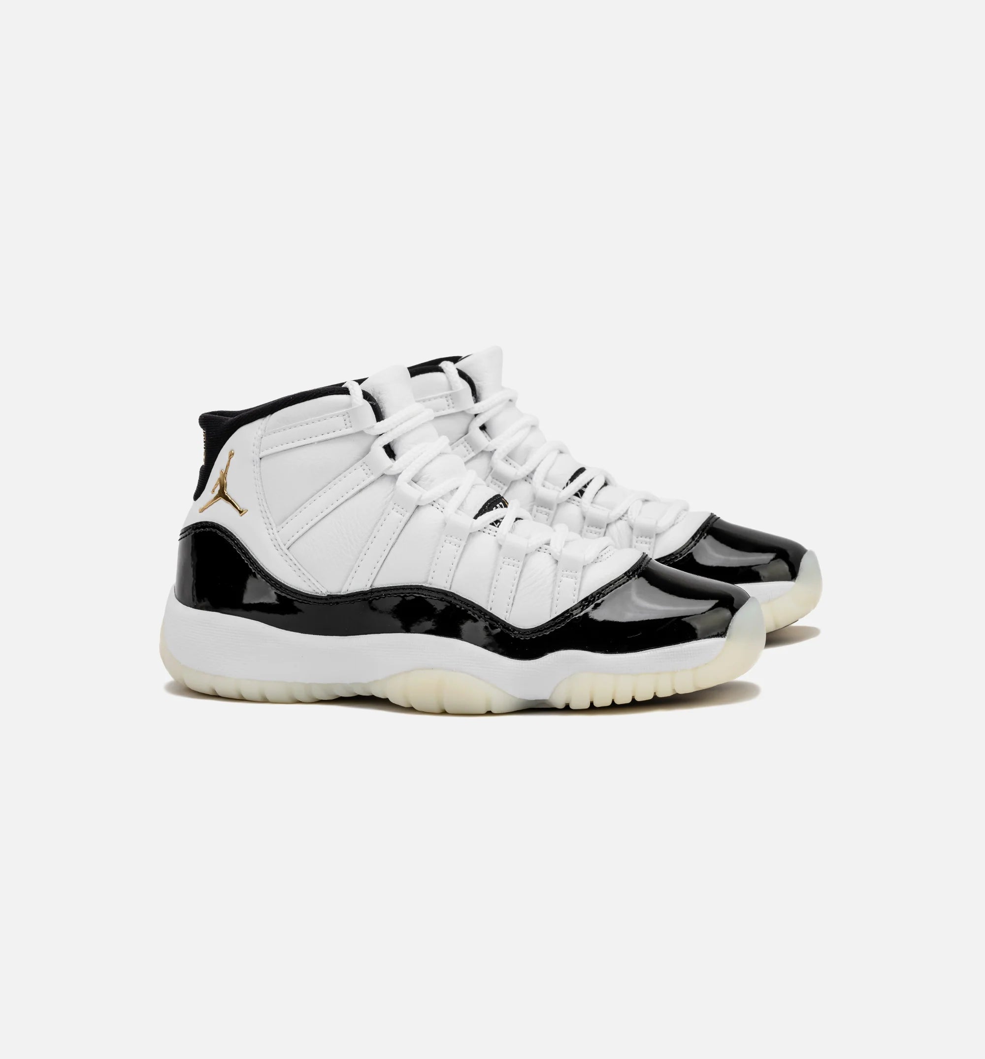Air Jordan 11 Retro Gratitude Grade School Lifestyle Shoe White Black Metallic Gold