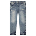 R3 Distressed Baggy Denim Blue Cream