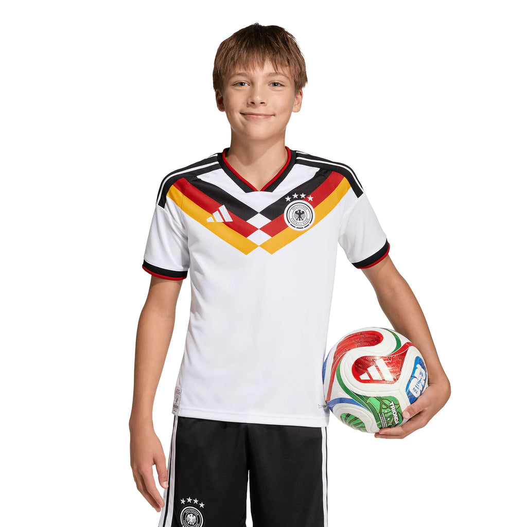 adidas Germany Home Youth Soccer Jersey 26 White