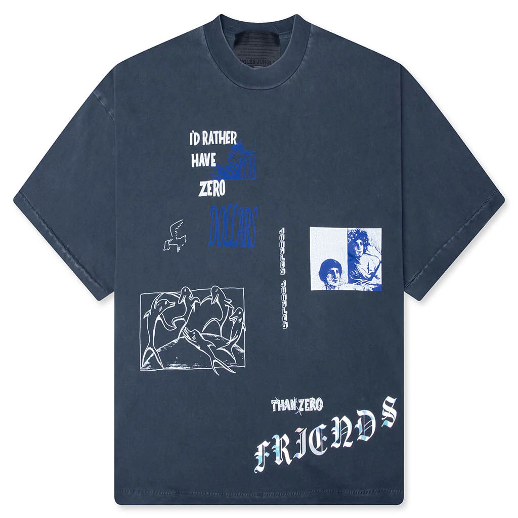 Id Rather Tee Vintage Blue