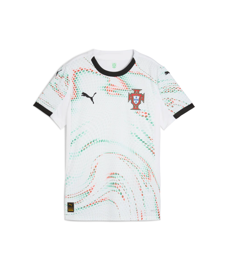 PUMA Portugal Away Womens Soccer Jersey 26 White Black