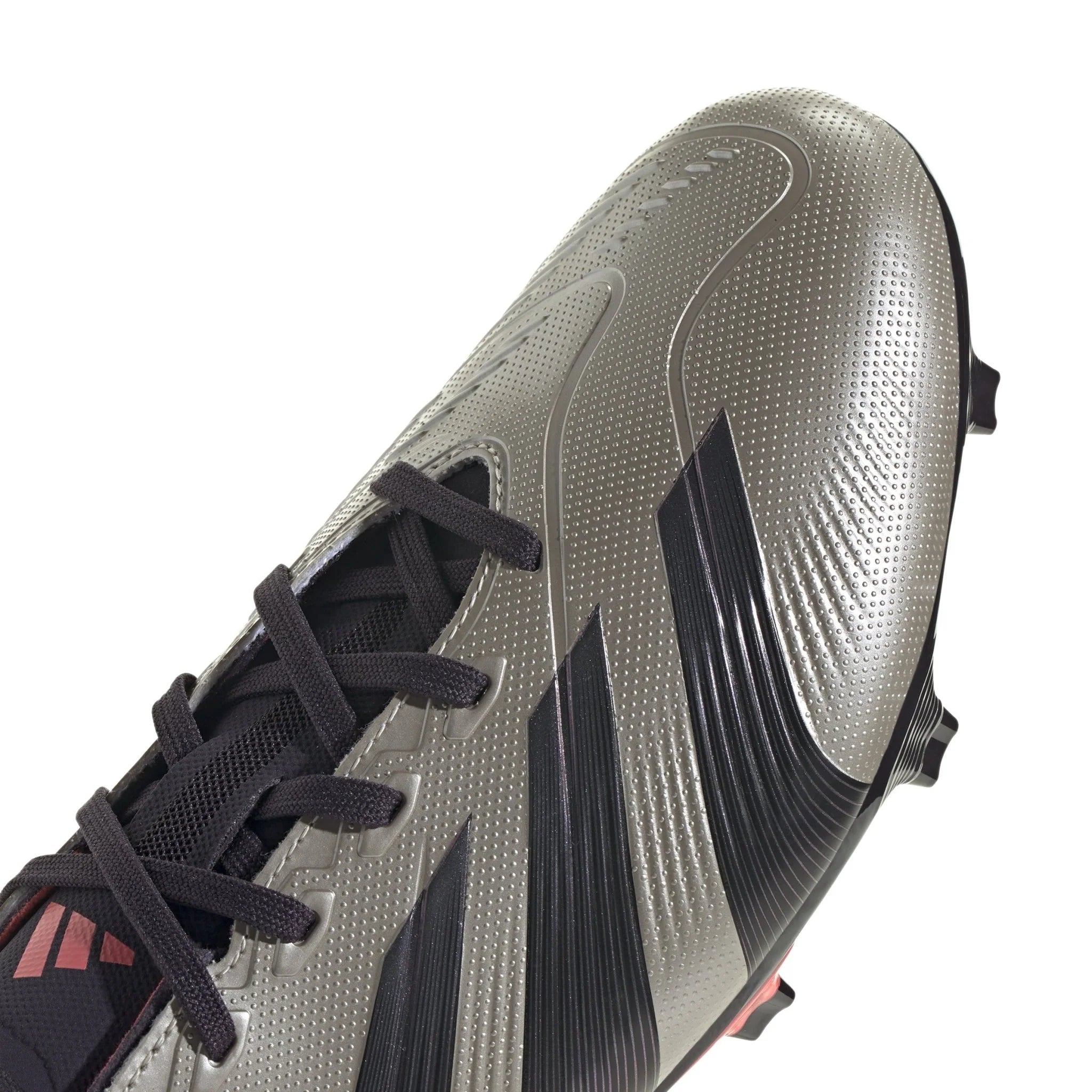 adidas Predator League FG Firm Ground Cleats Platinum Metallic Aurora Black Turbo