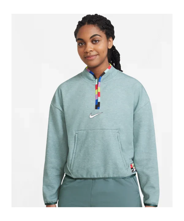 Nike FC Dri FIT Womens 1 4 Zip Jacket