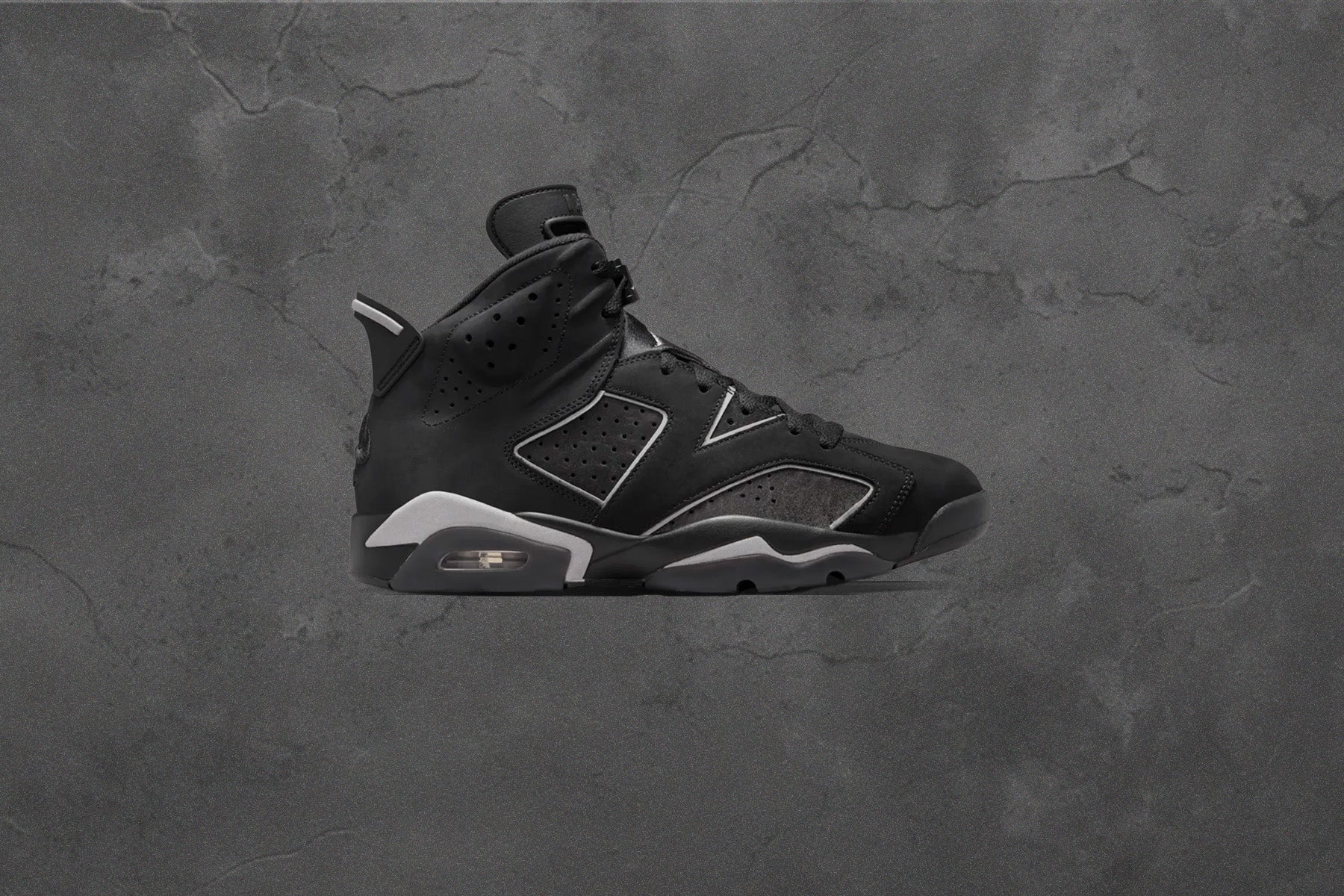 Air Jordan 6 Retro Cap and Gown Black Reflect Silver Black