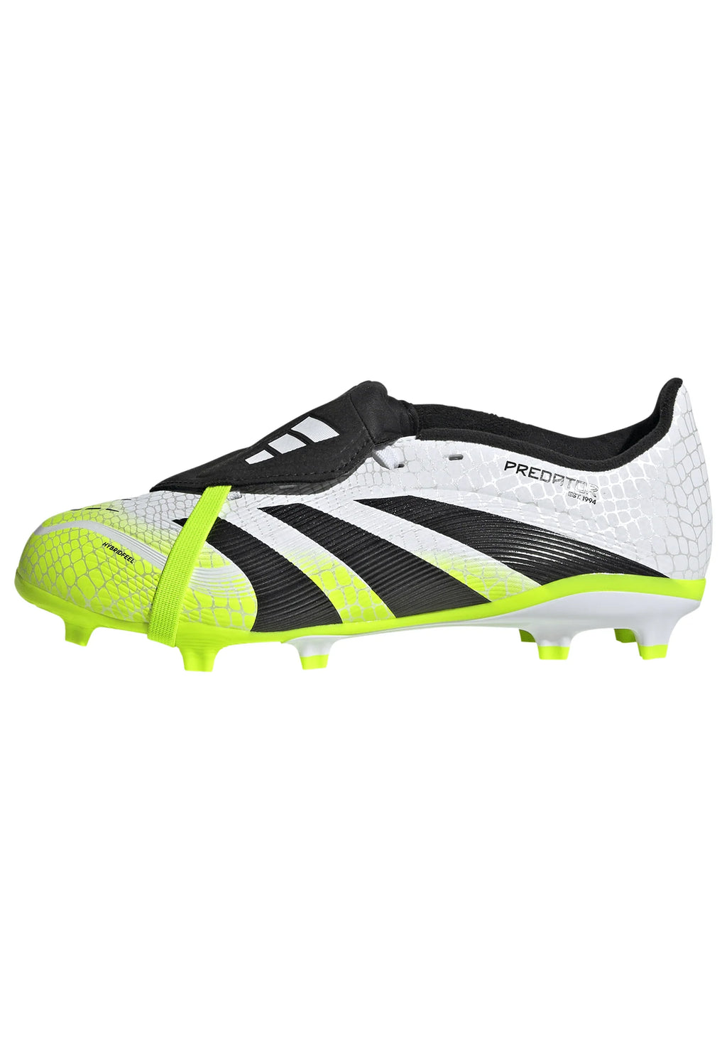 adidas Predator League Fold Over Tongue Youth Firm Multi Ground Soccer Cleats White Black