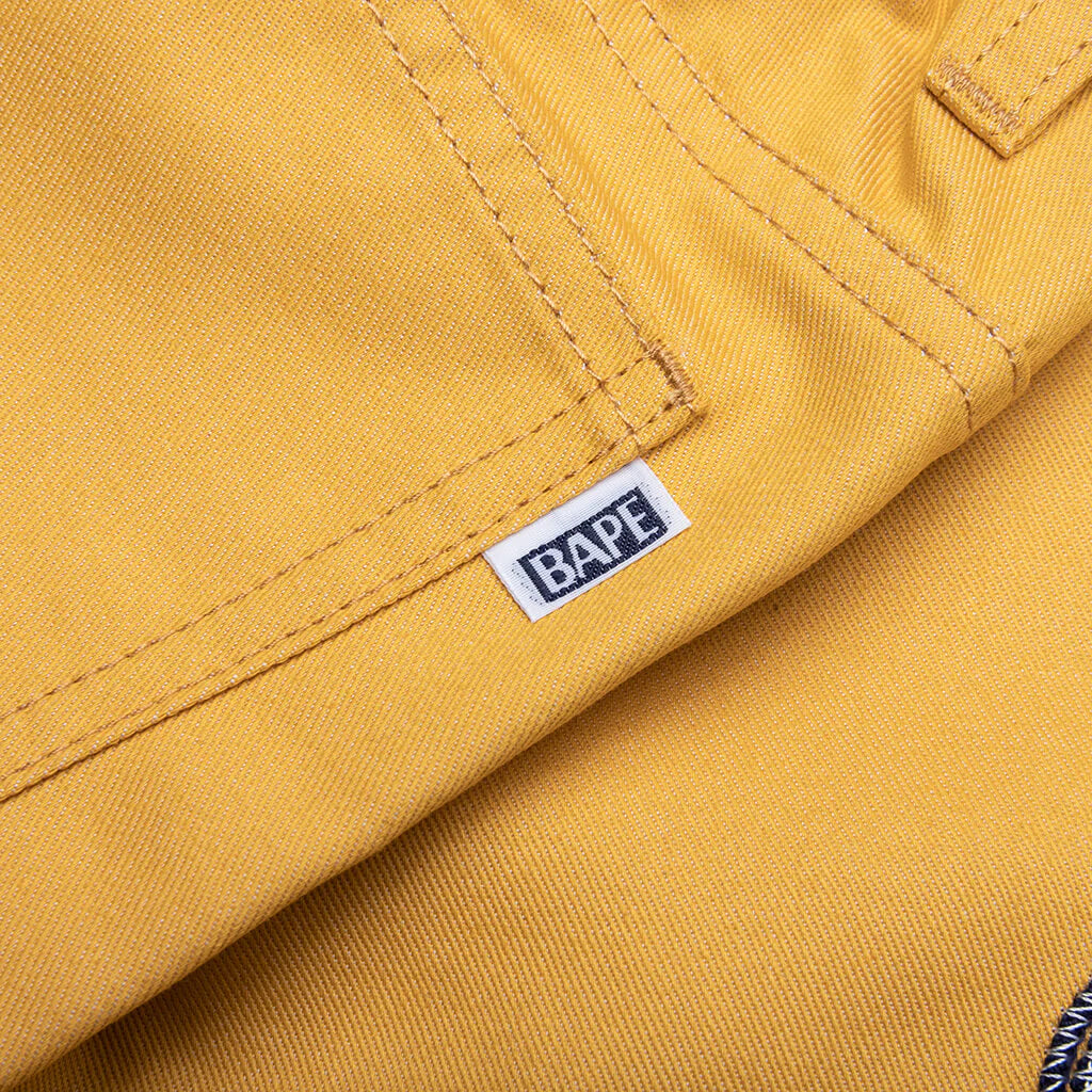 Kids Baby Milo Rope Denim Shorts Yellow