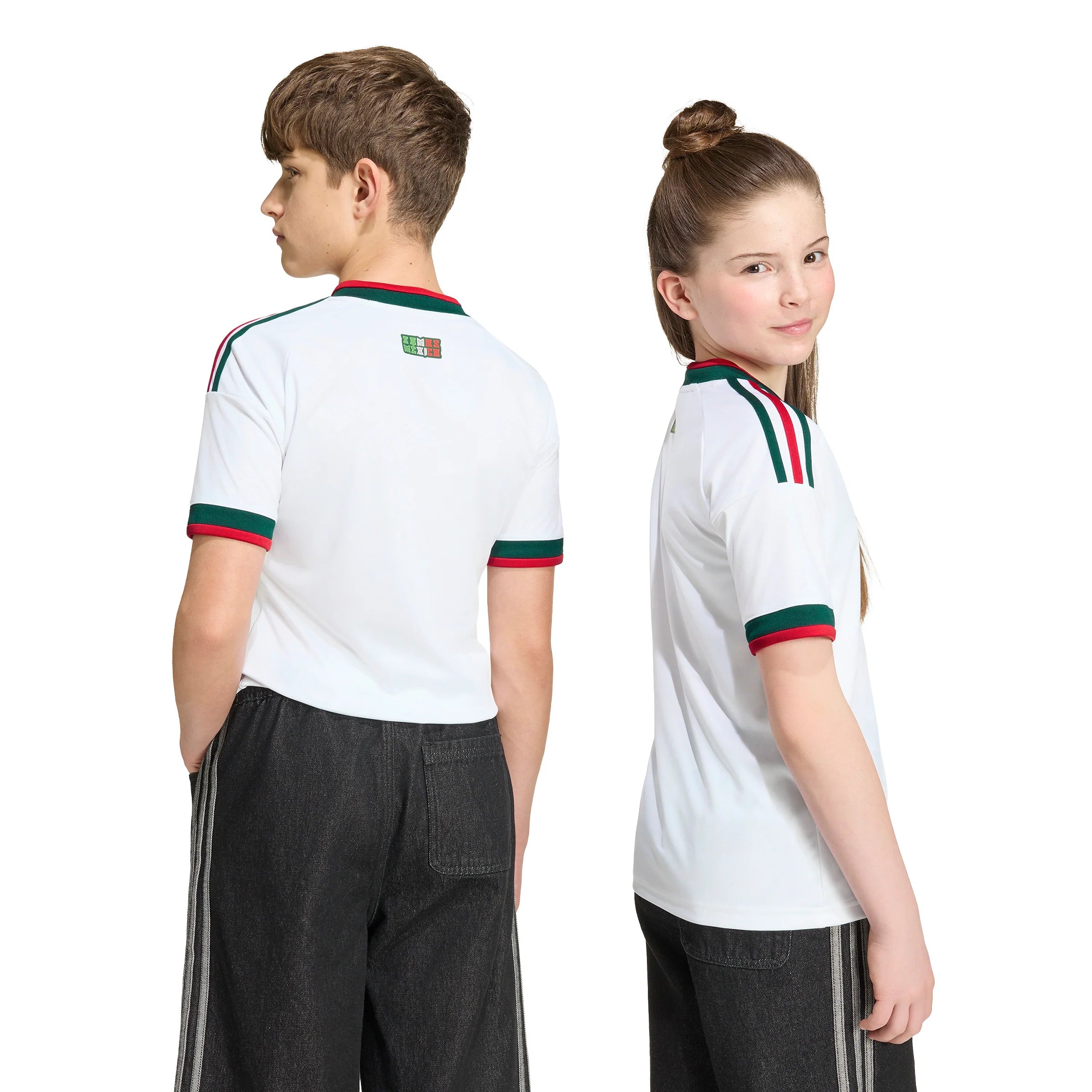 adidas Mexico Away Youth Soccer Jersey 2026 White