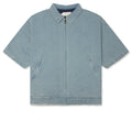 Vintage Indigo Zip Front Short Sleeve Light Indigo