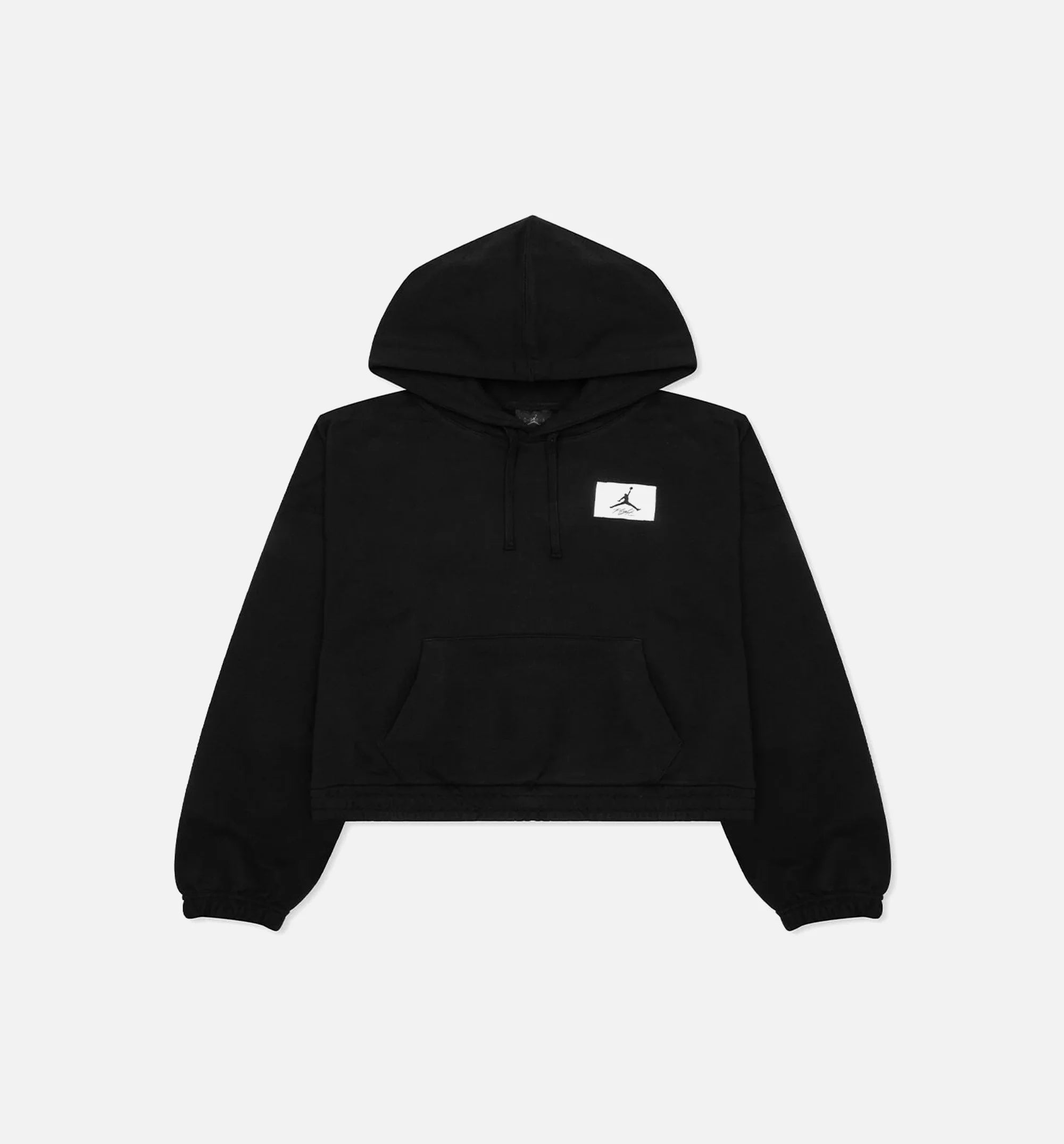 Esentials Fleece Hoodie Womens Hoodie Black Red