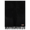 Fringe Wool Scarf Black