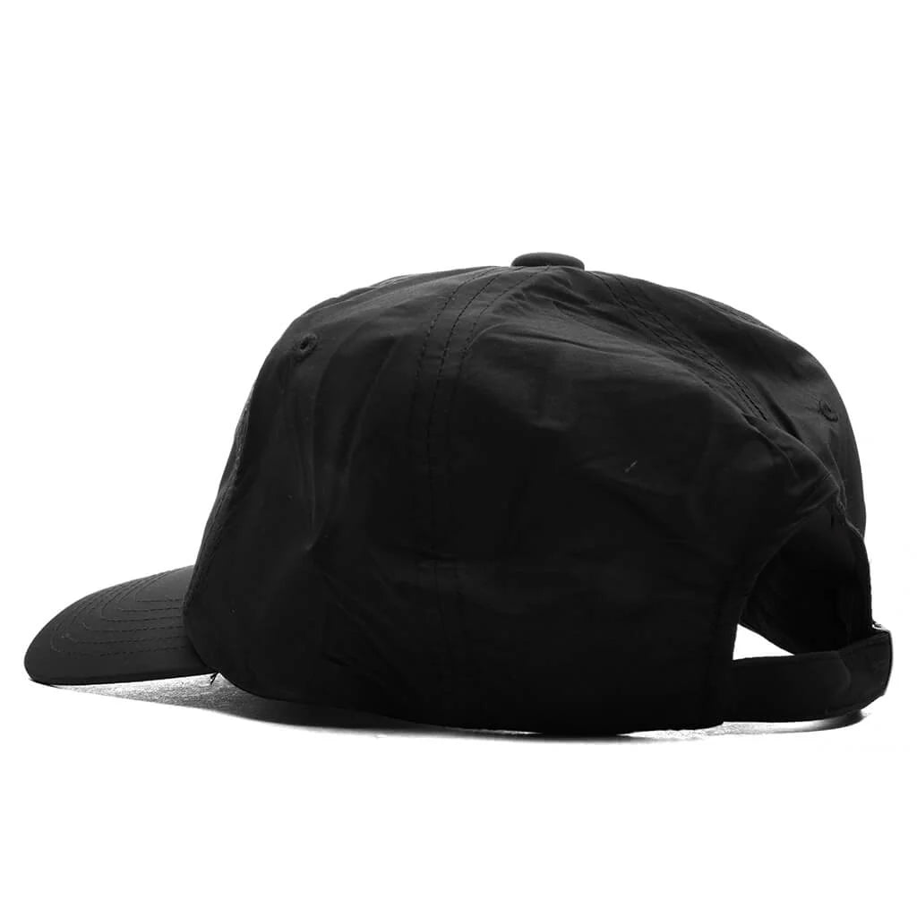 5 Panel Nylon Cap Black