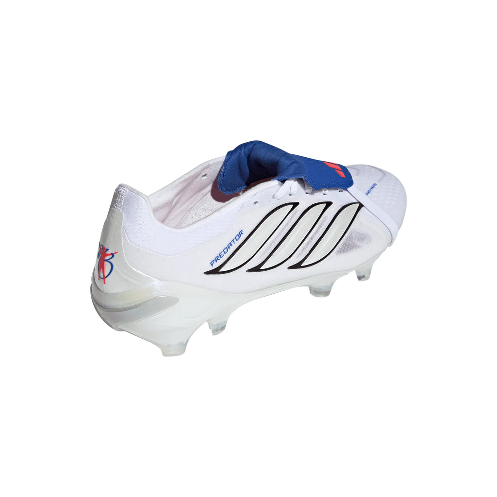 adidas Predator Pro Fold Over Tongue FG Firm Ground Mens Soccer Cleats White Zero Metallic Blue