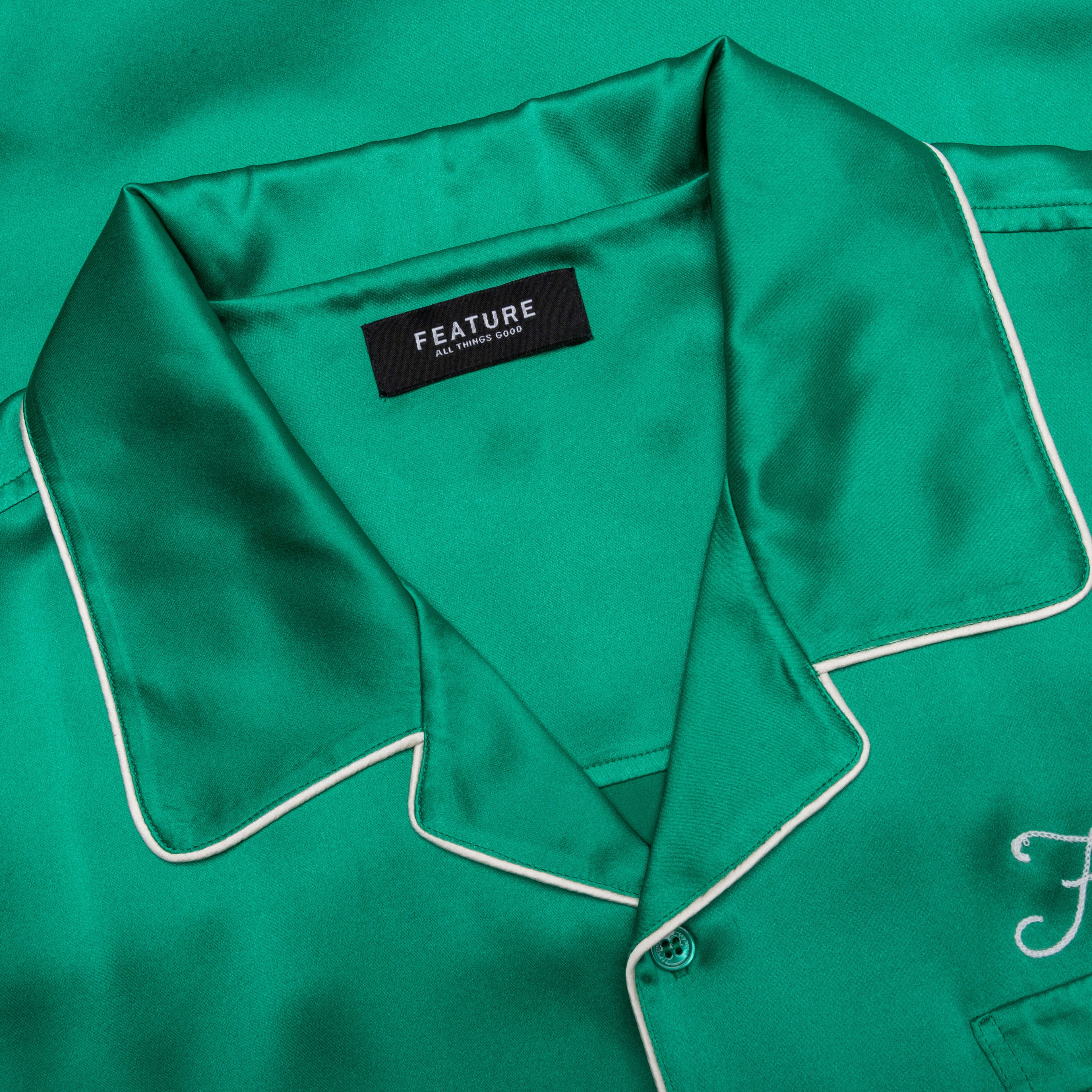 Baptiste Silk Shirt Green