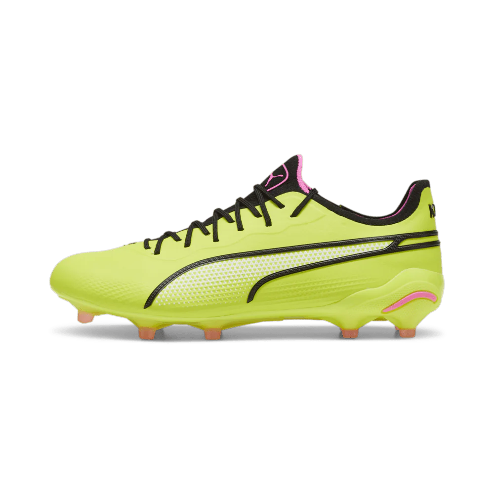 PUMA King Ultimate FG AG Multi Ground Soccer Cleats Lime Black