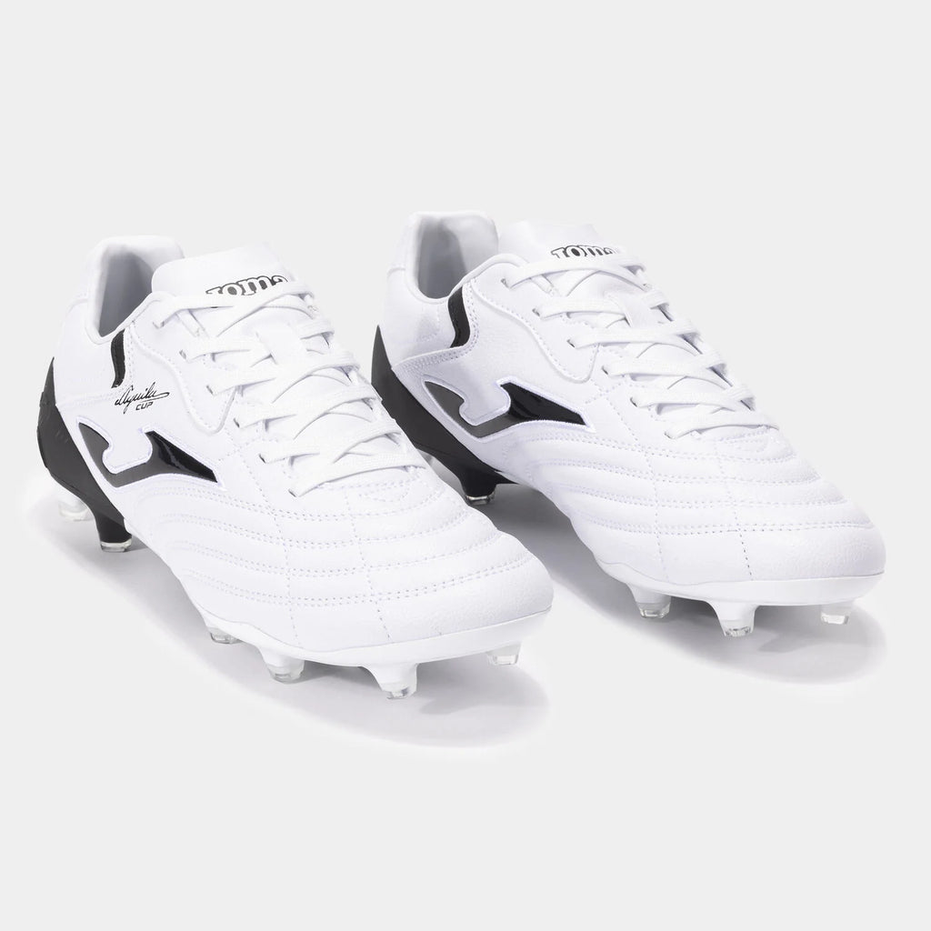 Joma Aguila Cup 2402 FG Firm Ground Soccer Cleats White Black