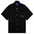 Dice Printed Rayon Camp Shirt Black