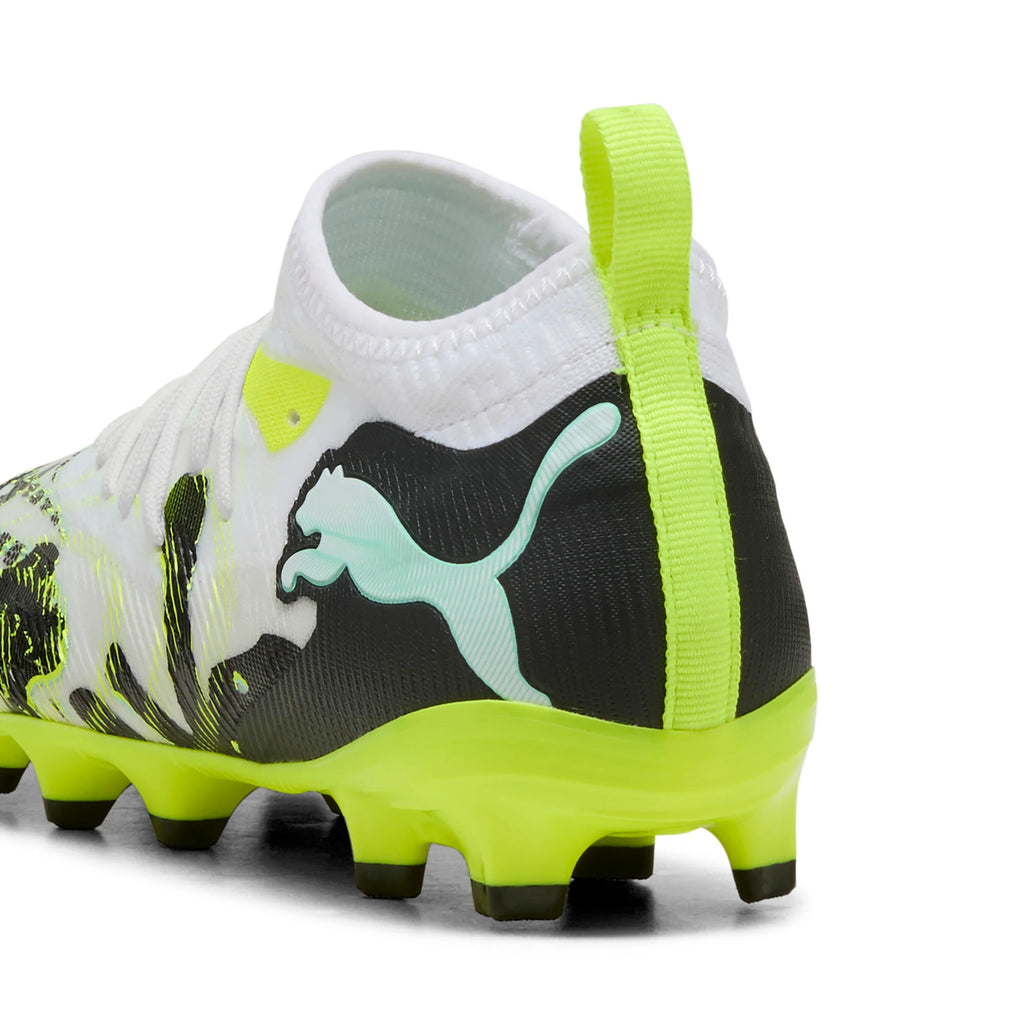 PUMA Future 9 Match Creativity FG AG Firm Ground Artificial Ground Youth Soccer Cleats Yellow White
