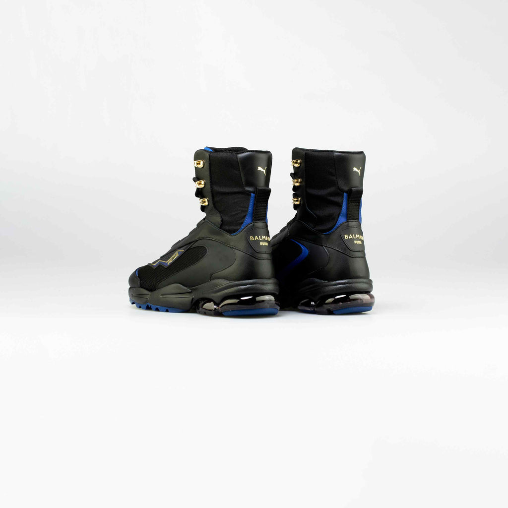 Balmain X Puma Cell Stellar Mid Mens Lifestyle Shoe Black Blue Gold
