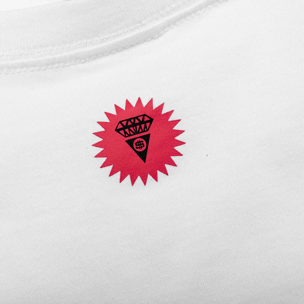 Gleam S S Knit Shirt White