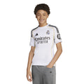adidas Real Madrid Home Youth Soccer Jersey 25 26 White