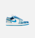 Air Jordan 1 Low Washed Denim Grade School Lifestyle Shoe Blue Denim Limit One Per Customer