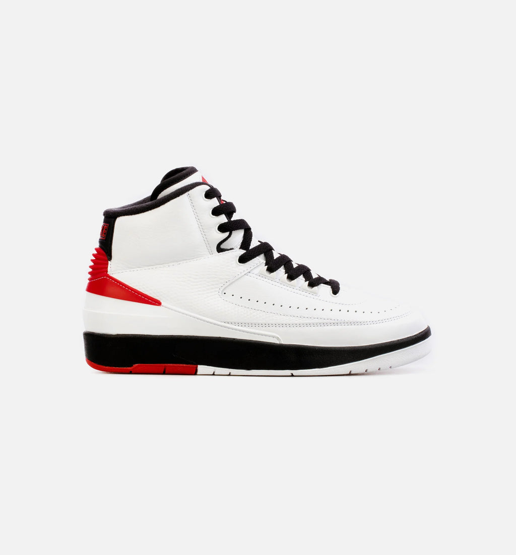 Air Jordan 2 Retro Chicago Mens Lifestyle Shoe White Red Free Shipping