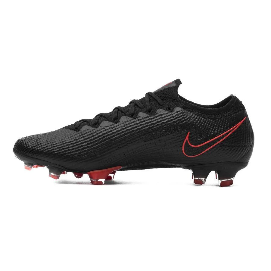 Nike Mercurial Vapor 13 Elite FG Firm Ground Mens Soccer Cleats Black Chile Red Dark Smoke Grey Chile Red