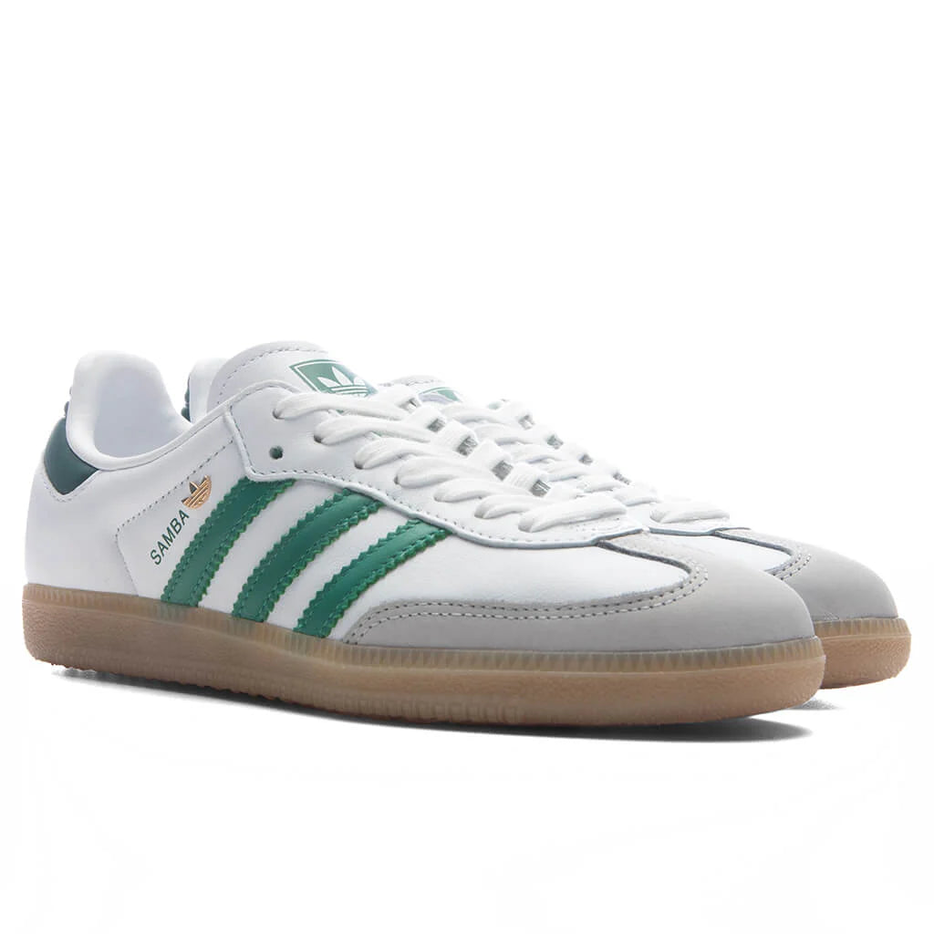 Womens Samba OG Cloud White Bold Green Collegiate Green