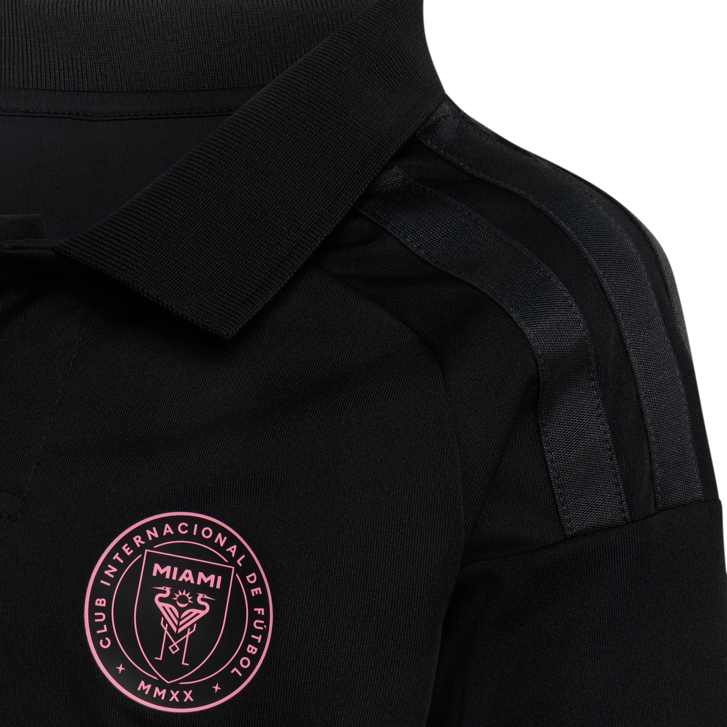 adidas Inter Miami CF Away Youth Soccer Mini Kit 26 27 Black Pink