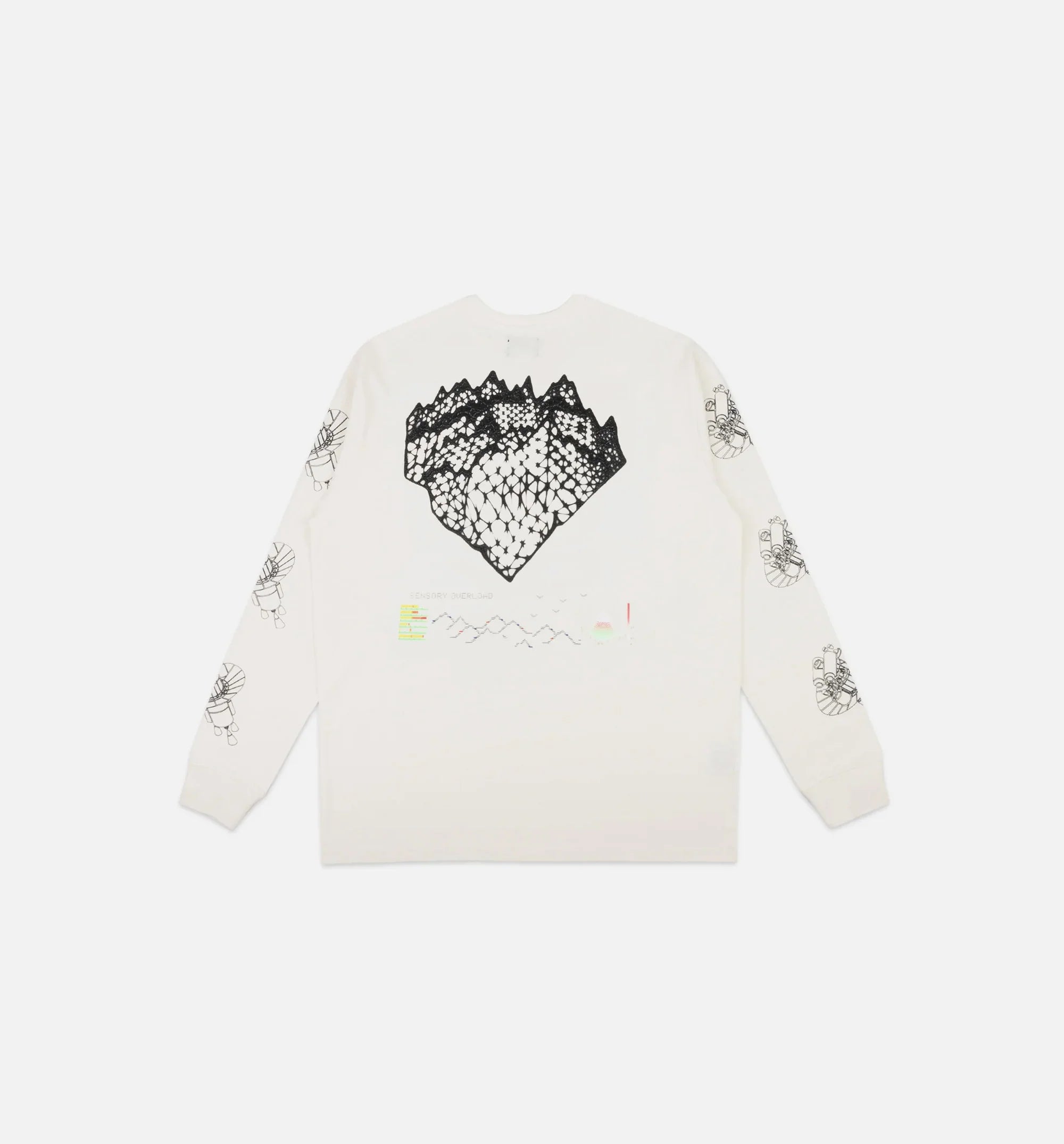 Systematic Tee Mens Long Sleeve Shirt White