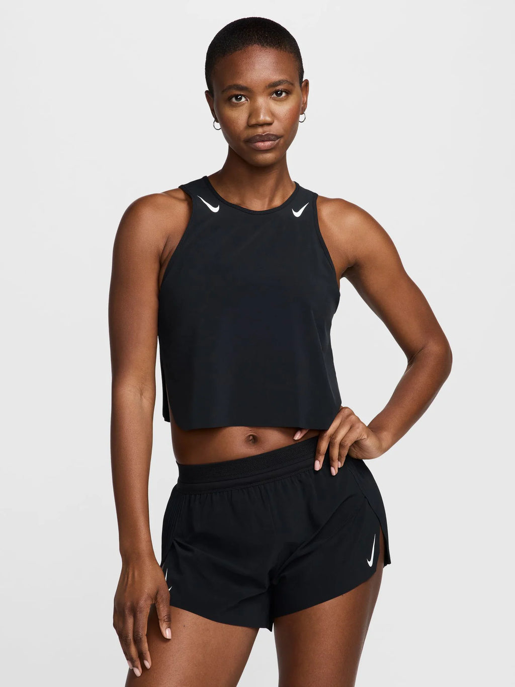 Nike Womens AeroSwift Dri FIT ADV Cropped Running Tank Top