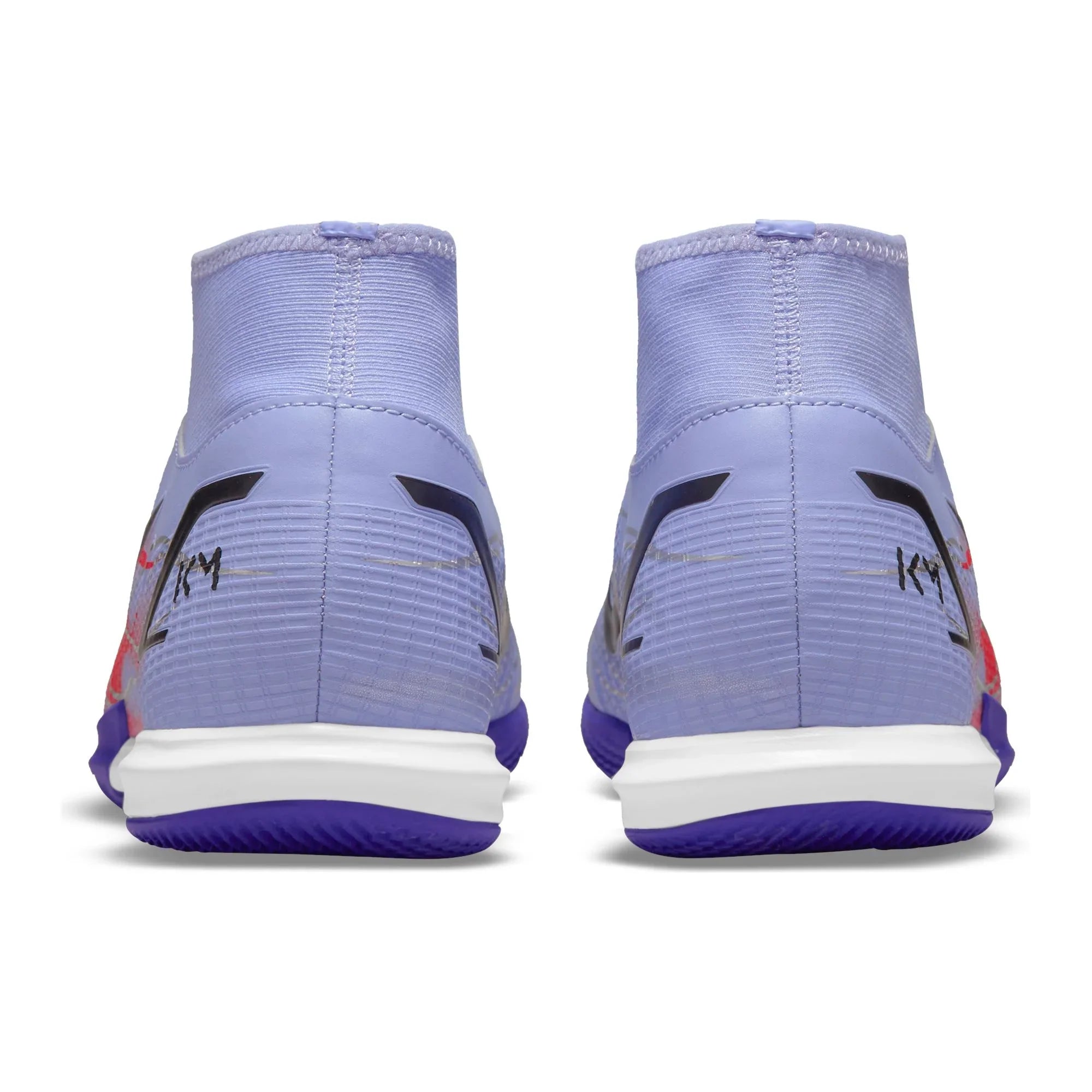 Nike Superfly 8 Academy KM IC Indoor Soccer Shoes Light Thistle Metallic Silver