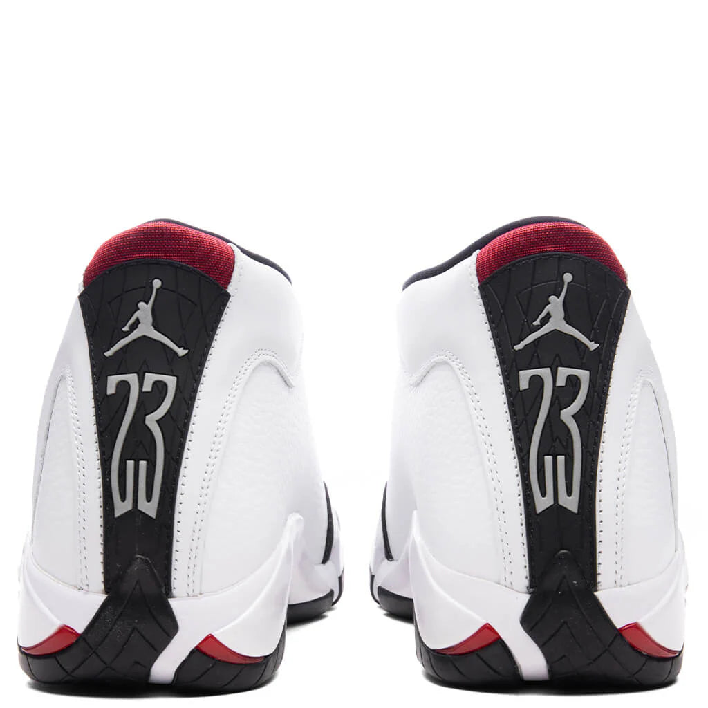 Air Jordan 14 Retro White Varsity Red Black Metallic Silver